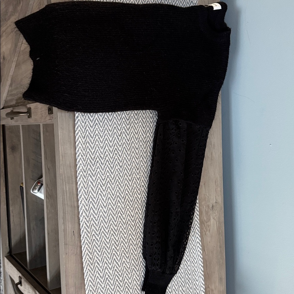 Heartloom Black Lace Sleeve Sweater - Picture 8 of 8